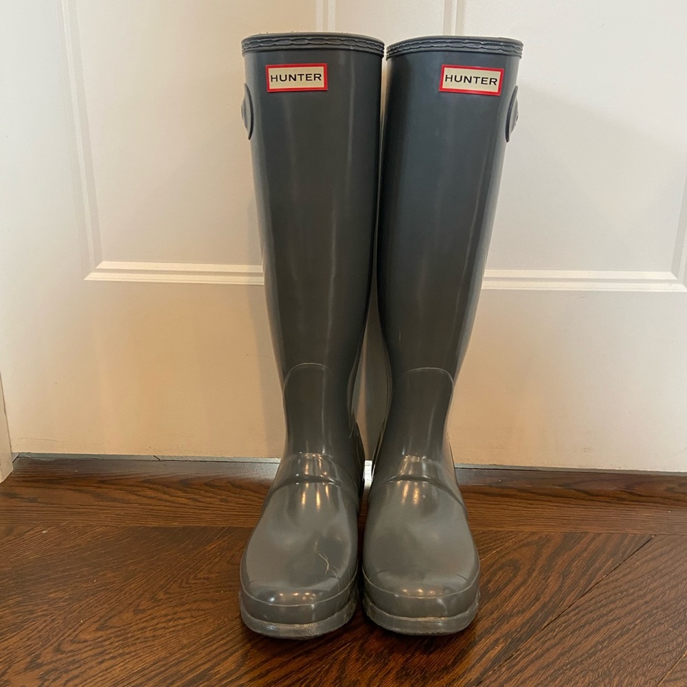 Gray Hunter Boots | Women’s Original Tall Gloss